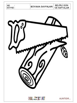 Belirli Gün ve Haftalar boyama sayfaları